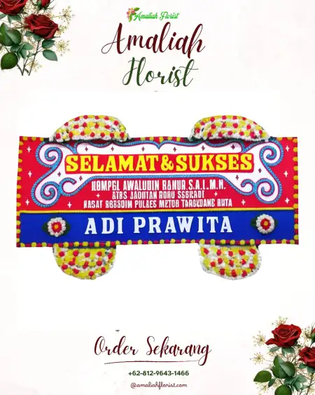 Papan Bunga Ucapan Selamat Cikolelet