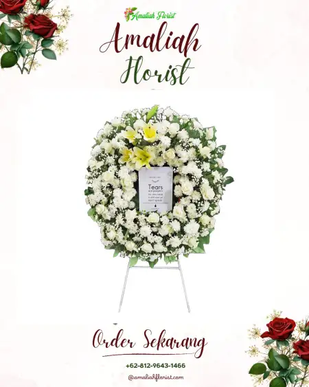 Krans Bunga Duka Cikolelet